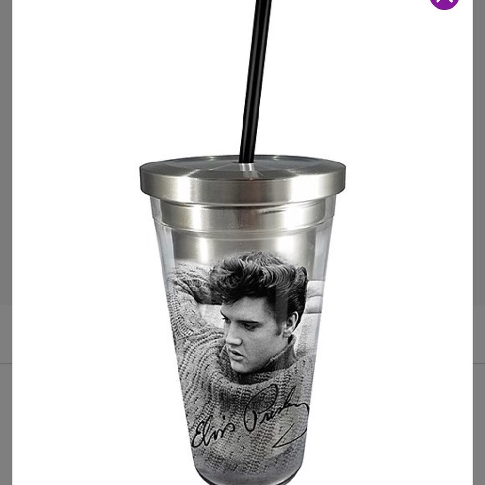 Elvis Presley Cup w/Straw